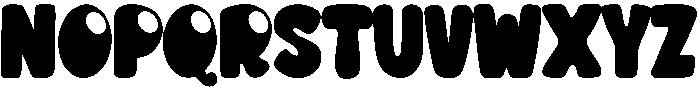 CHUNKY Regular otf (400) Font UPPERCASE