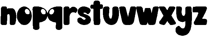 CHUNKY Regular otf (400) Font LOWERCASE