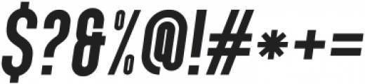 CHUTEROLK Bold Italic ttf (700) Font OTHER CHARS