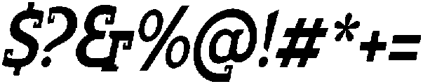Chaak Condensed Medium Oblique ttf (500) Font OTHER CHARS