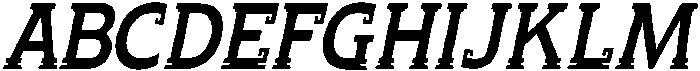 Chaak Condensed Medium Oblique ttf (500) Font UPPERCASE