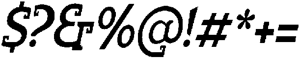 Chaak Condensed Oblique ttf (400) Font OTHER CHARS