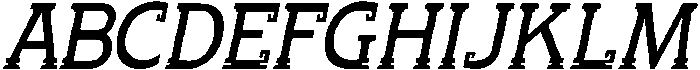 Chaak Condensed Oblique ttf (400) Font UPPERCASE