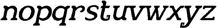 Chaak Oblique ttf (400) Font LOWERCASE