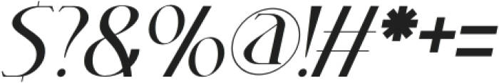 Chadenia Italic otf (400) Font OTHER CHARS