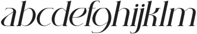 Chadenia Italic otf (400) Font LOWERCASE