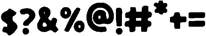 Chadle Blur otf (400) Font OTHER CHARS