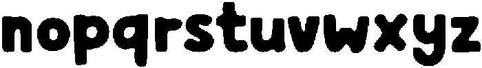 Chadle Blur otf (400) Font LOWERCASE