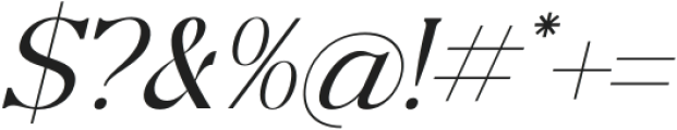 Chafuer Italic otf (400) Font OTHER CHARS
