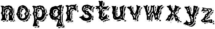 Chaiaathah Rough Combined otf (400) Font LOWERCASE