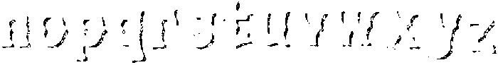 Chaiaathah Rough Shadow otf (400) Font LOWERCASE