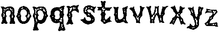 Chaiaathah Rough otf (400) Font LOWERCASE