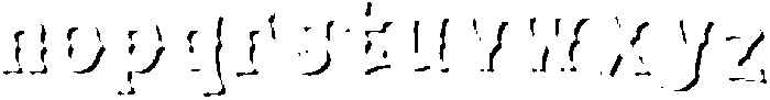 Chaiaathah Shadow otf (400) Font LOWERCASE