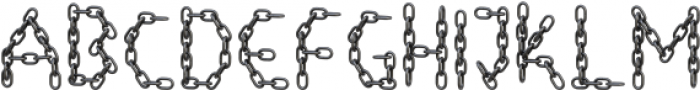 Chain Regular otf (400) Font UPPERCASE