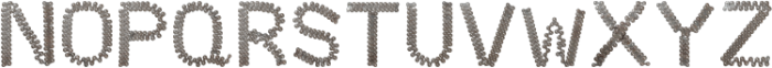 Chain-Zigzag Regular otf (400) Font LOWERCASE