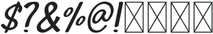 Chainsaw Regular otf (400) Font OTHER CHARS