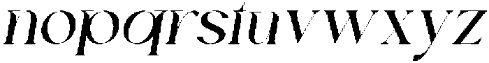 Chairo Bold italic otf (700) Font LOWERCASE