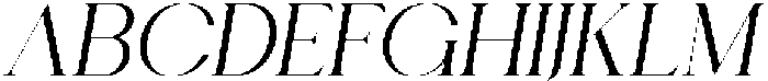 Chairo Italic otf (400) Font UPPERCASE