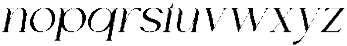 Chairo Italic otf (400) Font LOWERCASE