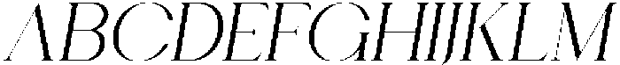 Chairo Light italic otf (300) Font UPPERCASE