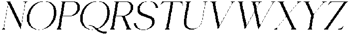 Chairo Light italic otf (300) Font UPPERCASE