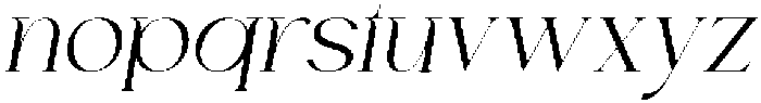 Chairo Light italic otf (300) Font LOWERCASE
