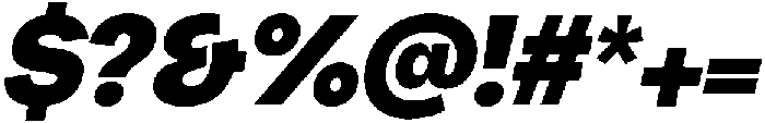 Chairo Neue Black Italic otf (900) Font OTHER CHARS