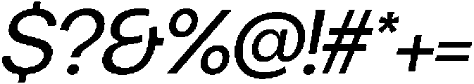 Chairo Neue Italic otf (400) Font OTHER CHARS