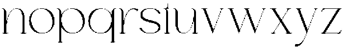 Chairo Regular otf (400) Font LOWERCASE