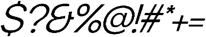 Chairo Sans Light Italic otf (300) Font OTHER CHARS
