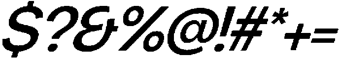 Chairo Sans Medium Italic otf (500) Font OTHER CHARS