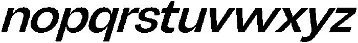 Chairo Sans Medium Italic otf (500) Font LOWERCASE