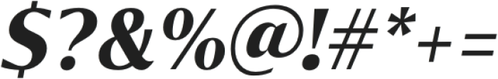 Chakai Alt Bold Italic otf (700) Font OTHER CHARS