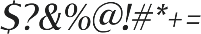 Chakai Alt Medium Italic otf (500) Font OTHER CHARS