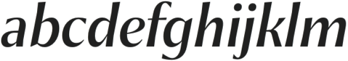 Chakai Alt Medium Italic otf (500) Font LOWERCASE