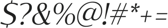 Chakai Alt Regular Italic otf (400) Font OTHER CHARS