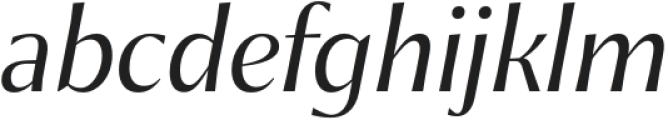 Chakai Alt Regular Italic otf (400) Font LOWERCASE