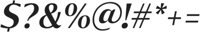 Chakai Alt SemiBold Italic otf (600) Font OTHER CHARS