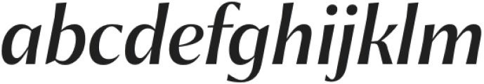 Chakai Medium Italic otf (500) Font LOWERCASE