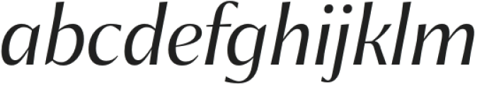 Chakai Regular Italic otf (400) Font LOWERCASE