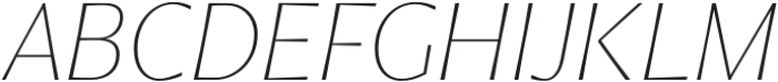 Chakai Thin Italic otf (100) Font UPPERCASE