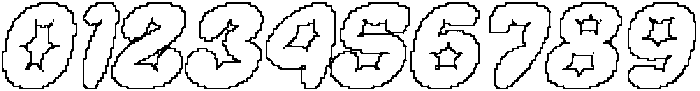 Chalen Pixel Outline otf (400) Font OTHER CHARS