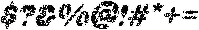 Chalen Stamp Italic otf (400) Font OTHER CHARS