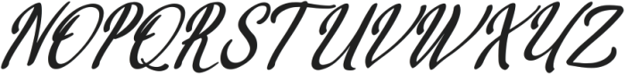 Chalestend Italic otf (400) Font UPPERCASE