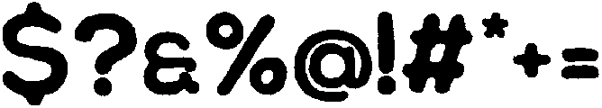 Chalif Rough Bold otf (700) Font OTHER CHARS