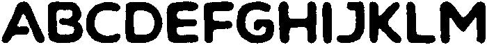 Chalif Rough Bold otf (700) Font UPPERCASE