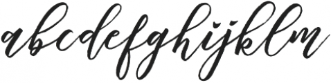 Chalisto Script Regular otf (400) Font LOWERCASE