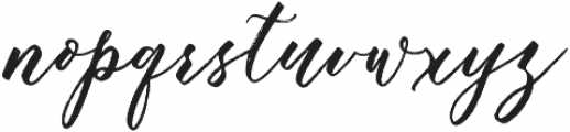 Chalisto Script Regular otf (400) Font LOWERCASE