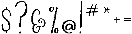 Chalkboard otf (400) Font OTHER CHARS