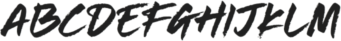 Chalker Brush Regular otf (400) Font UPPERCASE